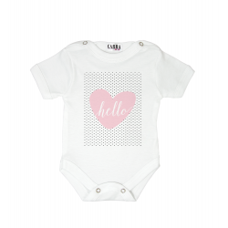 Carra Pink Hello бебешко боди 